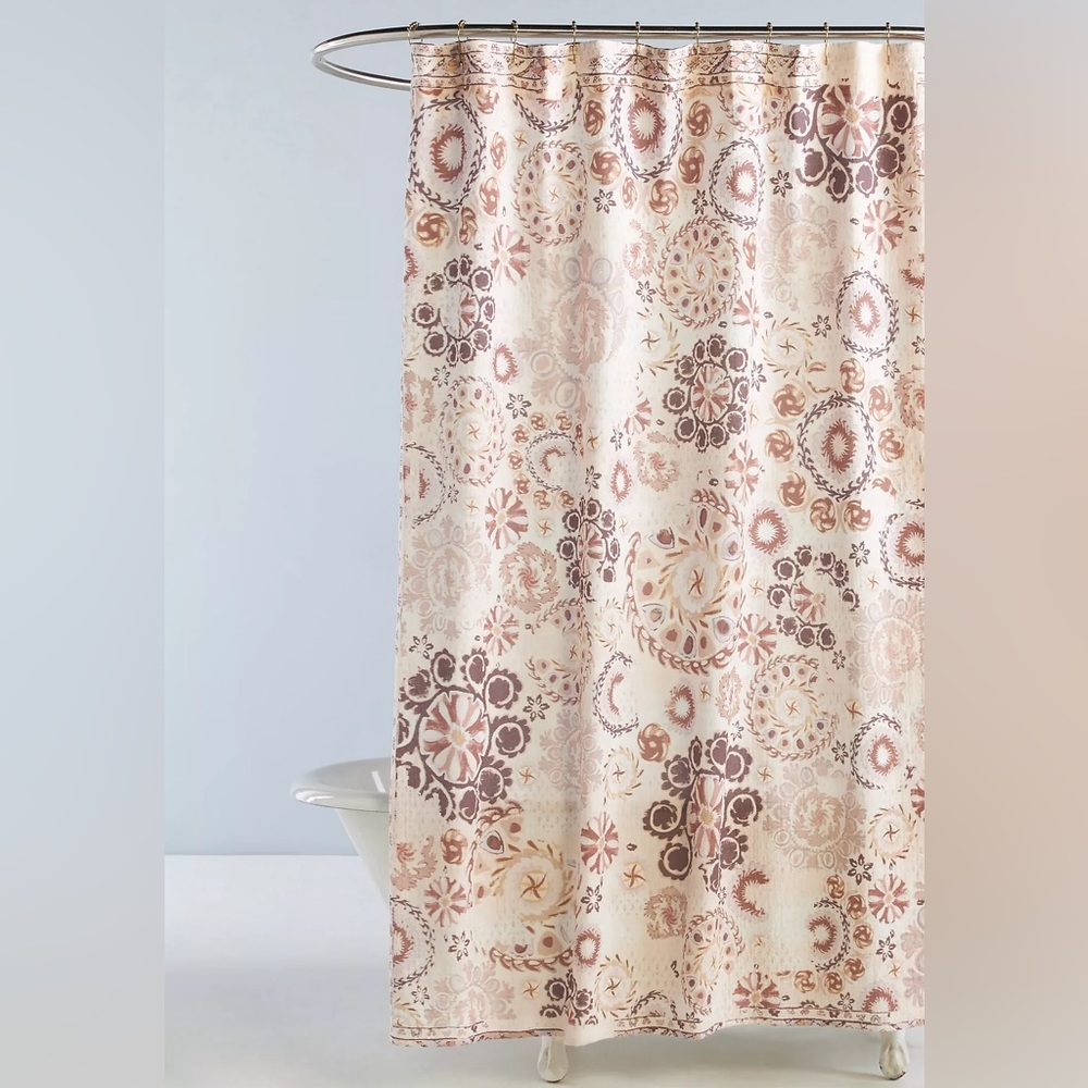 ANTHRO ORGANIC COTTON SHOWER CURTAIN